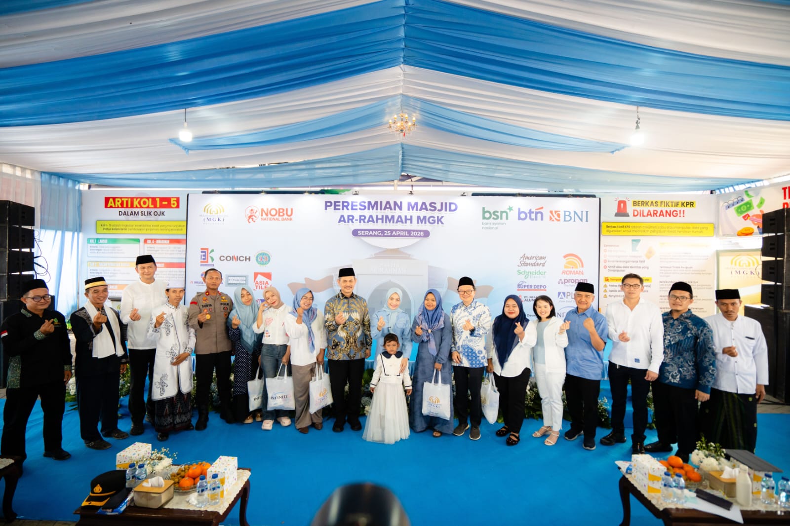 Lengkapi Fasilitas Ibadah, Infiniti Land Resmikan Masjid Ar-Rahmah di Perumahan MGK Serang